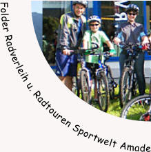 Folder Radverleih u. Radtouren Sportwelt Amade